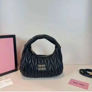 Miumiu Shoulder Bag Handbag Way Black